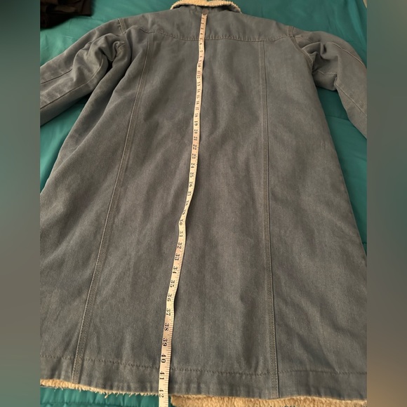 Sherpa Lined Denin Coat - Picture 11 of 14